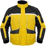 CASCADE SNOW MOTORCYCLE JACKET YEL/BLK SIZE:MED