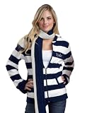 NCAA Yale University Kashwere U Rugby Striped Hoodie