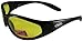 Global Vision Hercules Nylon Sunglasses (Black Frame/Yellow Lens)