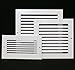 HVAC Premium 30'' X 18'' Steel Return Air Filter Grille for 1'' Filter - Easy Plastic Tabs for Removable Face/Door - HVAC Duct Cover - Flat Stamped Face - White [Outer Dimensions: 32 5/8