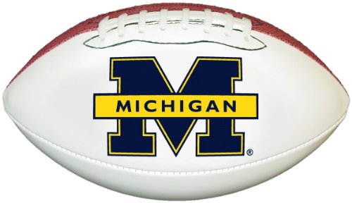 Best Price Michigan Wolverines Official Size Synthetic Leather Autograph Football