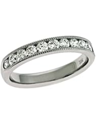 14K White Gold 0.66cttw Round Diamond Ring Band