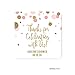 Andaz Press Blush Pink Gold Glitter Girl Baby Shower Party Collection, Personalized Square Label Stickers, Thank You for Celebrating With Us, 40-Pack, Custom Name