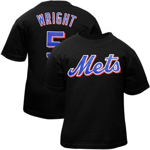 MLB Boys' New York Mets David Wright Boys Tee Shirt with Player Name & Number (Royal, 5/6)