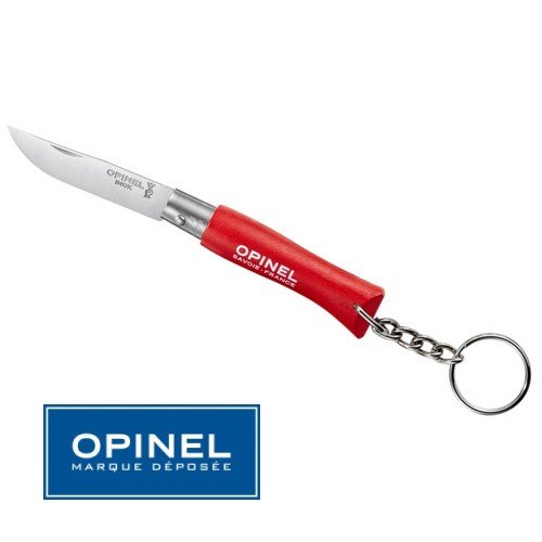 Opinel-Couteau Opinel Porte-cle N° 4 Rouge - Manche 6.5 cm