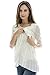 Bearsland Women's Maternity Clothes Lace Nursing Tops Breastfeeding Shirts