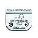 Andis Pet #40SS CeramicEdge Blade Set, 1/100" - 0.25 mm (64350)
