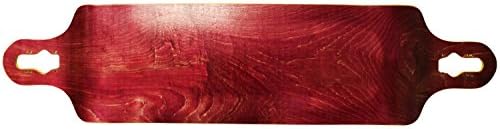 Drop Through Lowered Longboard Deck 9.75 x 41.25 Red Concave Maple