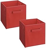 ClosetMaid 18656 Cubeicals Fabric Drawer, Red, 2-Pack