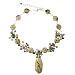 Jasper, Turquoise, & Sterling Silver Fashion Drop Necklace