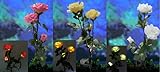 Master Packing with 18 Pcs,assorted 3 Colors, Solar Power 3 LED Light Rose