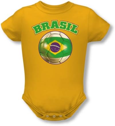 Brazil - Onesie In Gold, Size: 18 Months, Color: Gold