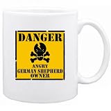 New  Danger : Angry German Shepherd Owner  Mug Dog