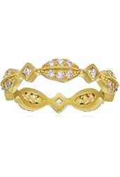 Freida Rothman Pave Pod Eternity Band Stackable Ring