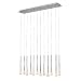Eglo 86804A Felini-1, Nickel-Frosted, 12-Light Pendant Light Fixture