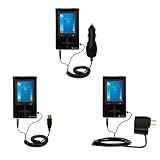 Deluxe Kit for the Toshiba Gigabeat S MES60VK includes a USB cable with Car and Wall Charger - Gomadic Brand w/ TipExchange Technology