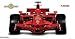 Ferrari F1 F2008 Self-Stick Applique