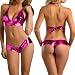 LOCOMO Sexy Lingerie Halter Top & Boy Shorts Clubwear CMJ328 PM One Size Metallic Hot Pink