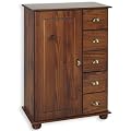Brotschrank Apothekerkommode NOSTALGIA, Kiefer massiv dunkelbraun