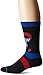 Stance Men's Freedom Heads Graphic Striped Arch Support Classic Crew Sock