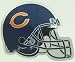 Chicago Bears Helmet Logo Large Chrome NFL Car Magnet