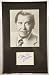 Black Metal Framed & Matted - Milton Berle In Person signed 3x5 Card w/ 8x10 Photo - Late in Life Signature - One of a Kind - Measures 11.5x18 - Rare - Collectible