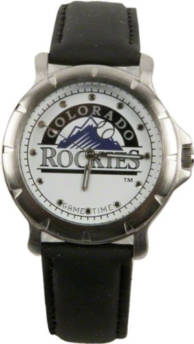 Colorado Rockies Mlb Leather Watch Picture