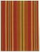 Durable Flat Weave 100% Cotton Rust Striped Dishtowel 18" X 28" Set / 6