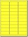 3,000 Label Outfitters® 1” x 2 5/8” Fluorescent Neon Yellow Address Labels – 100 Sheets