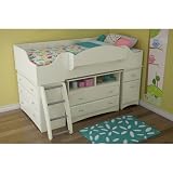 South Shore Imagine Collection Twin Loft Bed kit, Pure White