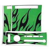 Tribal Flame Design Skin for Xbox 360 (Green/Black)