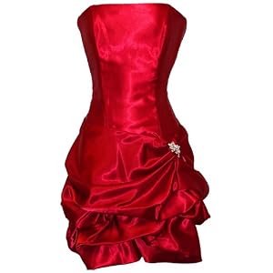 Strapless Satin Bubble Dress Prom Formal Holiday Party Cocktail Gown Bridesmaid