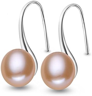 KOOZON Natural Pearl Earrings Sterling Silver Vintage Freshwater Pearl Party Jewelry Gift