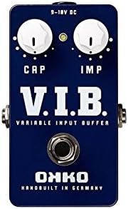 OKKO Pedals V.I.B. Variable Input Buffer Pedal Bundle w/ 4 free Items: StageTrix Setting Saver Pen, StageTrix Pedal Fastener, 2x Hosa Patch Cables