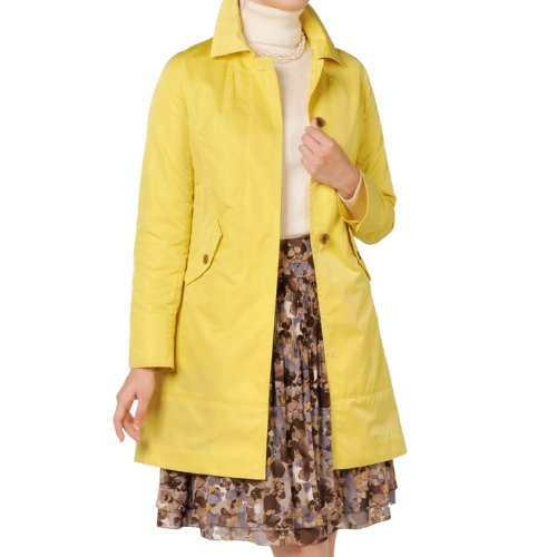【 スプリング コート 】 ステンカラー コート (No 2544 z ) 9号 [ M ] レモンイエロー 〔エースタイル〕 Aastyle