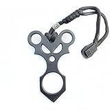 Partstock(TM) Metal Skull Keychain Keyrings Self Defense Emergency Survival Tool fits perfectly in the palm of your hand.