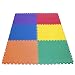 Baby : 24" X 24" X ~5/8" Extra Thick Rainbow Play Mats (Set of 6): Red, Orange, Yellow, Green, Blue, and Purple