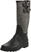 Chooka Women's Herringbone Dual Buckle Rain Boot,Black/Charcoal,10 M US