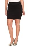 Torrid Plus Size Black Bonded Ponte Mini Skirt
