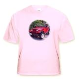 Cars - Red Jeep Wrangler - T-Shirts by 3dRose