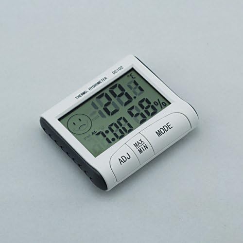 AODE® Digital Desk LCD Indoor Thermometer Hygrometer Humidity Alarm Time Clock Meter 130018