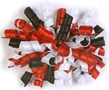 Three Color Curly Q Cheer Bows - You Choose Colors!