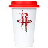 Houston Rockets Ceramic Travel Cup (Team Color Lid)