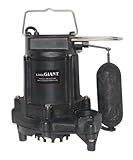 Little Giant SC33S 1/3-HP 3600-GPH Sump Pump with Snap Action Float Switch and 1/2-Inch Solids, Cast Iron