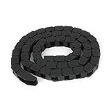 uxcell ケーブル ドラッグ チェーン 機械 引き綱 キャリア 黒い