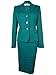 Le Suit Peacock Women's Jaquard Three-Button Skirt Suit