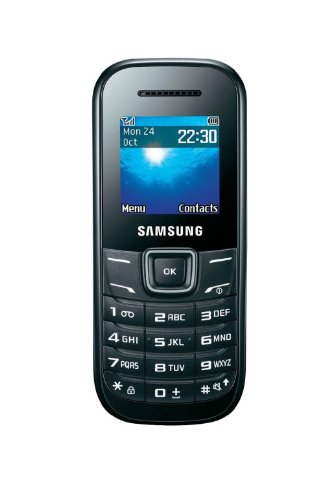 Samsung GT-E1205L Keystone 2 Dual Band GSM Phone with FM Radio, MP3 Ringtones, SMS and Mobile Tracker - US Warranty - Black