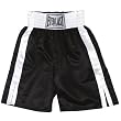 Everlast Boxing Trunks - 12 inch inseam - Satin - Black w/ White Trim by Everlast
