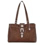 American West Large 3 Compartment Shopper Handbag