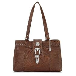 American West Large 3 Compartment Shopper Handbag